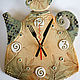 Ceramic clock 'Tea time'(4). Watch. TinaRita. My Livemaster. Фото №5