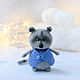 Raccoon in a vest. Stuffed Toys. fesartdecor (fesartdecor). Online shopping on My Livemaster.  Фото №2