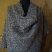 Аксессуары handmade. Livemaster - original item Grey down shawl.. Handmade.