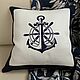  Pillow 'Anchored'. Pillow. Embroidery for every taste (embroiderylinen). Online shopping on My Livemaster.  Фото №2