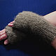 Women's knitted fingerless gloves Cappuccino. Mitts. Warm Yarn. My Livemaster. Фото №4