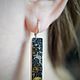 Метеоритные серьги метеорит Сеймчан Meteorite Seymchan Earrings, Серьги классические, Санкт-Петербург,  Фото №1