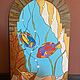 Panel-a la stained glass 60*100*  cm. Oil painting 'Sea Fairy tale', Panels, Moscow,  Фото №1