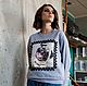 Теплая одежда.Свитшот.Кофта.Собака-Мопс. Джемперы. Авторская одежда  Ksenya Shishkina. Интернет-магазин Ярмарка Мастеров.  Фото №2