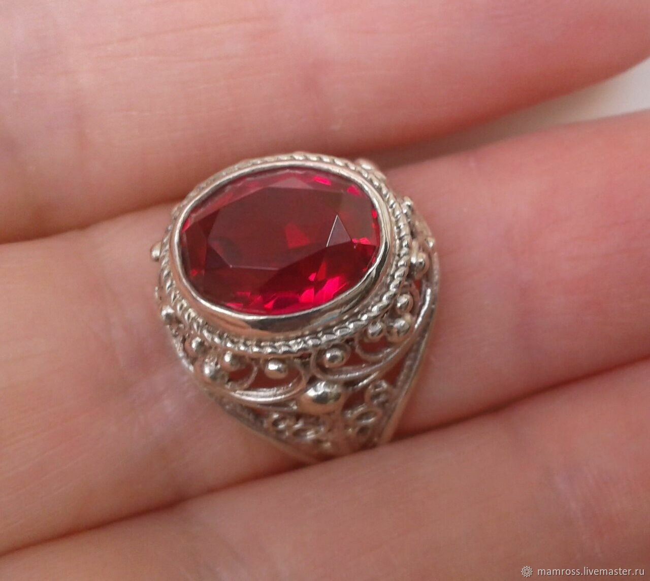 Советские кольца с рубином