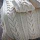 A knitted blanket and pillows for bedroom Cream. Blankets. Ira Pugach (pompon). Online shopping on My Livemaster.  Фото №2
