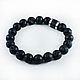Order Bracelet made of volcanic lava and Carbon-titanium beads. asgdesign. Livemaster. . Jewelry Sets Фото №3