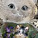 Винтаж: Коты и кошки. Сувениры винтажные. Старинный Будуар. Ярмарка Мастеров.  Фото №12