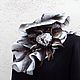 Felted turtleneck with flower brooch. Boa. zavAlenka. My Livemaster. Фото №6