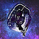 Brooch 'Cosmic purple fox, constellations, cosmos', Brooches, Bryukhovetskaya,  Фото №1