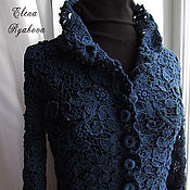 Одежда handmade. Livemaster - original item Irish lace. Silk jacket 