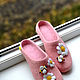 Order  ' Bee Ju-Ju'. Cozy Felt. Livemaster. . Slippers Фото №3