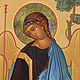 Святая Троица (икона рукописная). Иконы. Иконописная мастерская 'Благо' (iconblago). Интернет-магазин Ярмарка Мастеров.  Фото №2