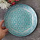 Interior plate. Hand painted. The flower of life. Gifts for February 14. volkovahelga. My Livemaster. Фото №5