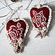 Interior pendants-hearts Sweet home, memory. Souvenir for mom, Suspension, Moscow,  Фото №1