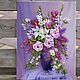 Order Bouquet with lilies and irises. Ribbon Embroidery. Livemaster. . Pictures Фото №3