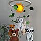 The mobile 'forest dwellers'. Toys for cribs. natalya-epishina. Online shopping on My Livemaster.  Фото №2