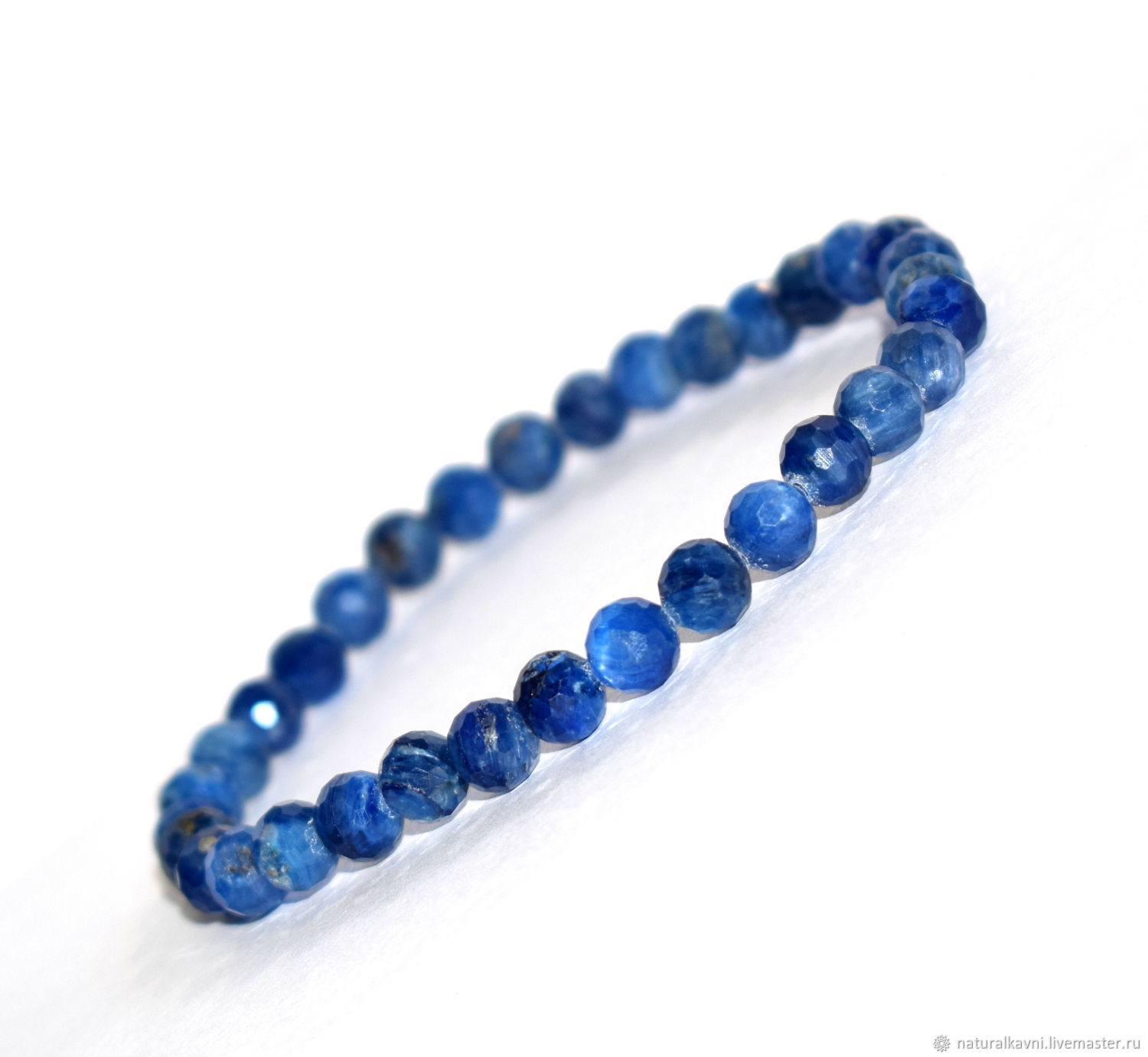 Bracelet made of natural kyanite with cut, Bead bracelet, Moscow,  Фото №1