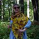 Заказать Палантин валяный женский. Шарф женский, Бохо стиль Янтарь. Лариса Акимова  АЛОРАFelt. Ярмарка Мастеров. . Палантины Фото №3