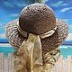 Шляпа от солнца женская с ажурными полями шоколадная. Шляпы. Бохо стиль. Ярмарка Мастеров.  Фото №4