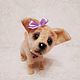 Chihuahua puppy with knitted puppy knitted toy, Stuffed Toys, Zhukovsky,  Фото №1