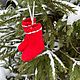 Souvenir felted Felt Boots - Whisperers, Christmas sock, Moscow,  Фото №1