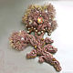 Brooch Delicate pink flower. Pearls, Swarovski crystals. shabby. Brooches. ssowl. Online shopping on My Livemaster.  Фото №2