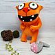 Smile at this world! Soft toy plush red cat. Stuffed Toys. Dingus! Funny cats and other toys. My Livemaster. Фото №5