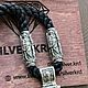 Шнурок гайтан с крестом серебряным. Комплекты украшений. Silver.krd. Ярмарка Мастеров.  Фото №5