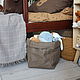Корзина-мешок для хранения XL 43*25*25 см./цвет тауп. Корзины. ecoideas.shop. Ярмарка Мастеров.  Фото №5