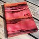 Handmade leather folder red author's painting GOSART, Case, Moscow,  Фото №1