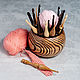 Crochet hooks (set of 16pcs 2,5-10mm    vase) hook wood #KN1, Crochet Hooks, Novokuznetsk,  Фото №1