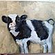 Calf Oil painting 20 x 30 cm beige. Pictures. Viktorianka. Online shopping on My Livemaster.  Фото №2