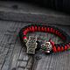 Bracelet braided: Paracord bracelet-Thor's Hammer. Braided bracelet. Mint Tiger (MintTiger). My Livemaster. Фото №4