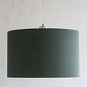 Для дома и интерьера handmade. Livemaster - original item Lampshade straight hanging linen 100% (48*48*30). Handmade.