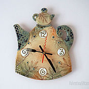 Для дома и интерьера handmade. Livemaster - original item Ceramic clock 