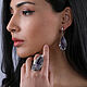 Серьги:  ''Менелай'' с камнем аметист. Серьги классические. Shahinian Jewelry. Ярмарка Мастеров.  Фото №6