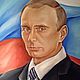 В.В.Путин .картина маслом. Картины. Юлия. Интернет-магазин Ярмарка Мастеров.  Фото №2