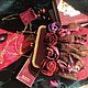 Сумка валяная «Малиновая королева». Классическая сумка. Felt&blossom. Интернет-магазин Ярмарка Мастеров.  Фото №2