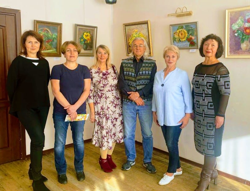 На открытии выставки в Доме Ученых