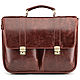 Leather briefcase ' Joseph '(brown antique), Men\'s bag, St. Petersburg,  Фото №1