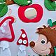 Развивающий планшет из фетра. Игровой коврик. Smartbooki. Интернет-магазин Ярмарка Мастеров.  Фото №2