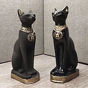 Для дома и интерьера handmade. Livemaster - original item Egyptian Cat Figurine. Gypsum. Handmade. Handmade.