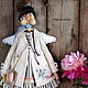 кукла тильда купить тильду тильда ангел винтажный ангел винтаж украшение интерьера серый бежевый куклы Виктории Муллер
