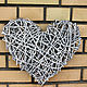 Сердце декоративное из лозы 35 см, Декор для флористики, Москва,  Фото №1