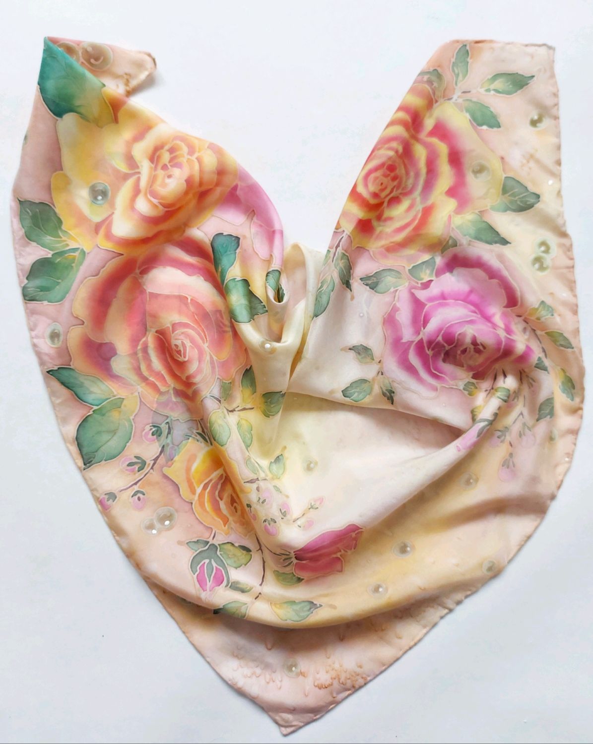 шарф из роз