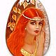 Кулон из камня с лаковой миниатюрой "Осень Золотая.". Подвеска. romanenko svetlana (svetlana-roma). Ярмарка Мастеров.  Фото №4