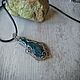 A pendant with an ophite wire wrap. Pendant. selenawirejewelry. Online shopping on My Livemaster.  Фото №2
