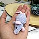 Брелок плюшевый амигуруми Мышь. Брелок. Amigurumi-20. Ярмарка Мастеров.  Фото №6