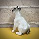 French bulldog, white and black: author's figurine. Figurines. Creative workshop Cheerful porcelain. My Livemaster. Фото №4